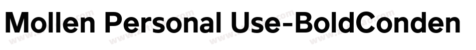 Mollen Personal Use-BoldCondensed字体转换